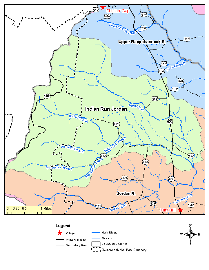 Indian Run Jordan River Overview Map